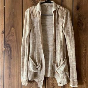 Medium tan cardigan